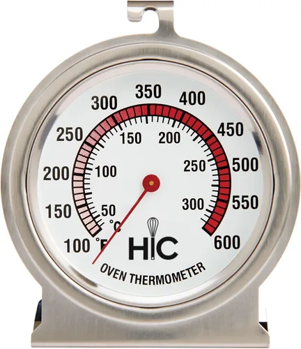 Vista 2 de HIC Kitchen Termómetro para horno asado, cara grande de 2.5 pulgadas de fácil lectura, acero inoxidable