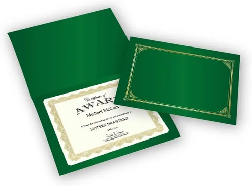 Vista 4 de Funda para documentos de lona Geographics, Verde