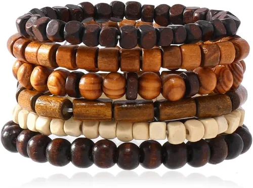 Vista 56 de Pulsera Gótica Ajustable de Cuero Trenzado Punk Multicapa de Estilo Grunge, Conjunto de Pulseras Emo con Brazalete de Metal, Envoltura