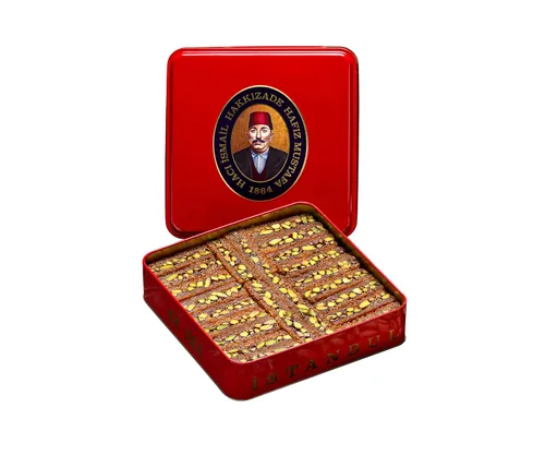 Vista 57 de Hafiz Mustafa 1864 Istanbul Baklava - Caja de pastelería - Bocadillos de postre de Baklava horneados hechos de hojas de masa filo fresca, pistacho