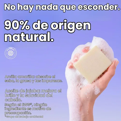 Vista 3 de ATTITUDE - Barra de champú aclarante para cabello graso y acumulación