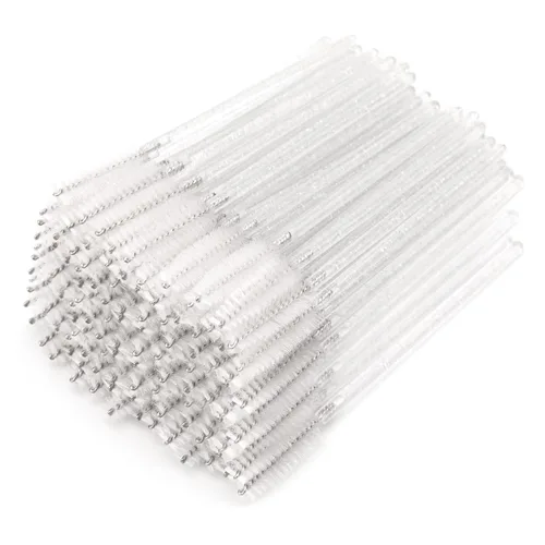Vista 16 de G2PLUS 50 cepillos de rímel de pestañas, carretes de pestañas desechables, varitas de rímel de cristal flexibles para extensiones de pestañas, aseo