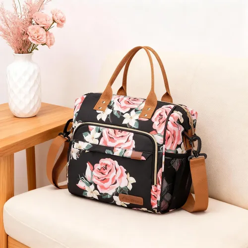 Vista 10 de TuErCao - Bolsa de almuerzo pequeña, ligera y aislada para mujer; para trabajo, portátil, suave enfriador para pícnic, viajes, viajes por carretera