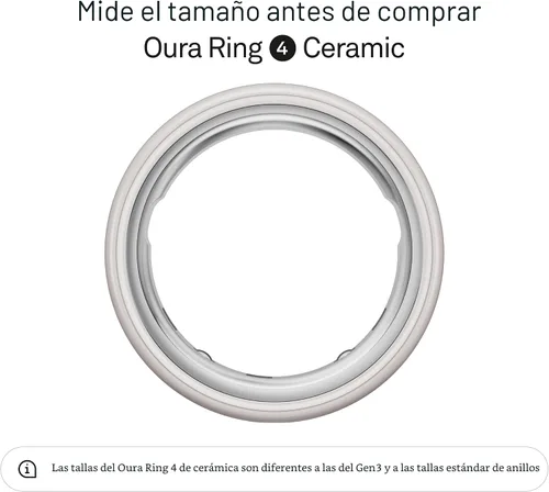 Vista 2 de Oura Anillo 4 Cerámica - Nube - Talla 4 - Confirma tu talla antes de realizar la compra