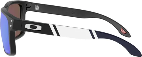 Vista 4 de Oakley Mens OO9102 Holbrook NFL Collection Square Sunglasses Negro/Lente Etch/Prizm Sapphire