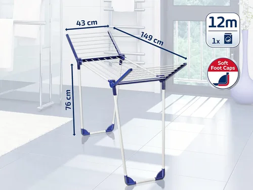 Vista 5 de Leifheit 81720 Pegasus 120 Secador de ropa compacto sólido