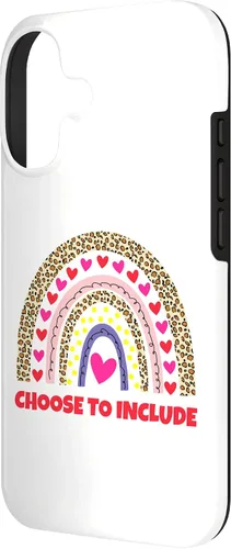 Vista 2 de Choose to Include Leopard Rainbow Special Needs Awareness Case for iPhone 17