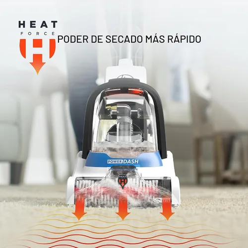 Vista 6 de Hoover PowerDash: Limpiador de alfombras para mascotas Compacto ligero, FH50700, Color Azul
