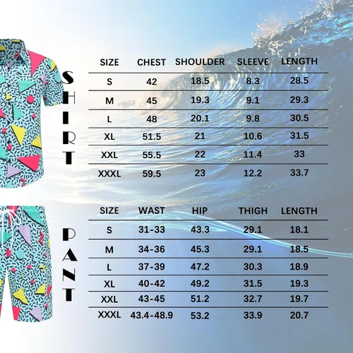 Vista 7 de Mens Hawaiian Shirts and Shorts Set 2 Pieces Beach Outfits Sets with Bucket Hats
