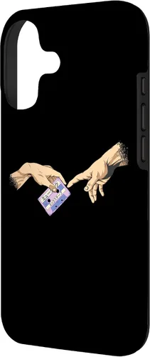 Vista 2 de Vaporwave Aesthetic Music Synthwave Vaporwave Audio Tape Case for iPhone 17