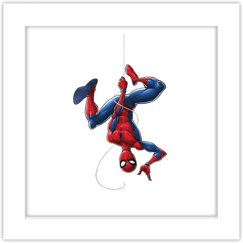 Vista 11 de Trends International Gallery Pops Marvel Comics Spider-Man - Póster de pared para colgar, 12 x 12 pulgadas, versión enmarcada en negro