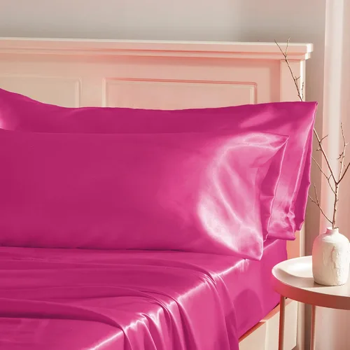 Vista 27 de Manyshofu - Funda de almohada de satén beige para protección del cabello - 2 piezas, fundas de almohada estándar, lujosas y sedosas, fundas