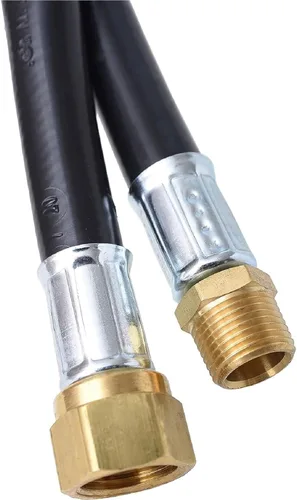 Vista 7 de Flame King Conjunto de manguera de plástico termoplástico de propano de 24 pulgadas, diámetro interior de 3/8 pulgadas, MPT de 3/8 pulgadas x brida