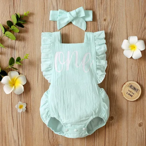 Vista 81 de Shalofer Traje de primer cumpleaños para bebé niña con diadema