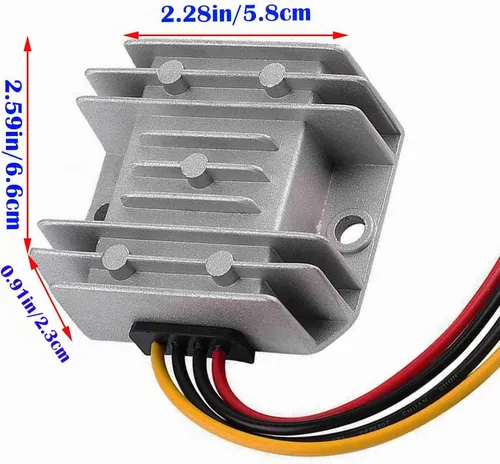 Vista 5 de Convertidor de aumento de voltaje CC, 12 V escalón hasta 24 V 3 A 72 W, convertidor de módulo de fuente de alimentación transformador de impulso
