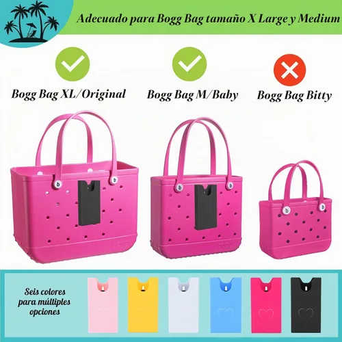 Vista 6 de Soporte de teléfono para bolsa Bogg, universal de plástico ABS duro, accesorios para bolsa original / bebé Bogg, también compatible con L/XL Simple