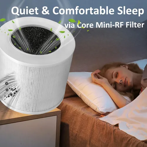 Vista 7 de Core Mini filtro de repuesto compatible con LEVOIT Core Mini purificador de aire, Core Mini-P. Filtro 3 en 1 H13 Core Mini-RF True HEPA para filtro