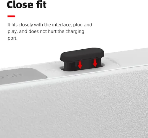 Vista 8 de Tapón antipolvo para DJI Mini 3 Pro RC-N1 Control remoto Puertos de carga Cubierta protectora 4 unids Tipo C Cubierta de polvo de silicona Mini 3
