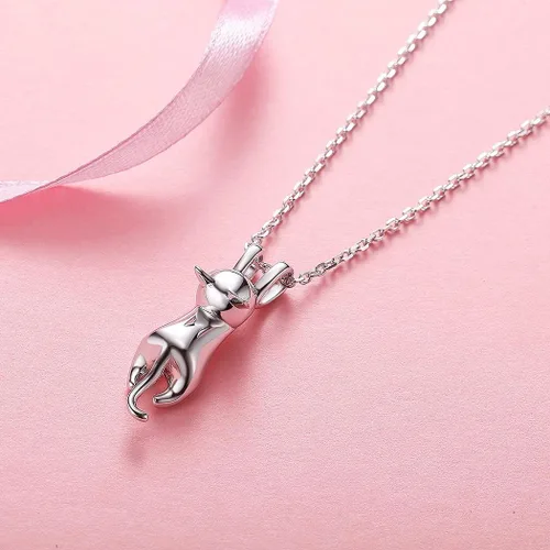 Vista 3 de SILVERCUTE Juego de joyas de plata de ley 925 para mujeres y niñas amantes de las mascotas