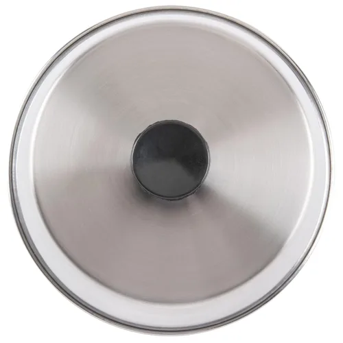 Vista 3 de American Metalcraft BA640S - Cubiertas redondas de acero inoxidable para untar (6 ½") de diámetro.