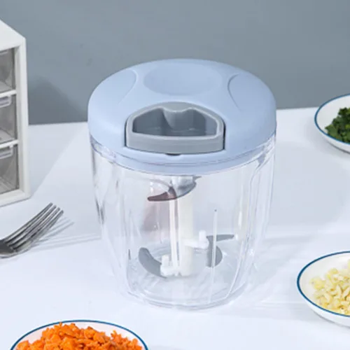 Vista 4 de Magik 1-2 piezas batidora de mano herramienta de cocina jalar alimentos vegetales picador procesador de rebanadora (33.8 fl oz/33.81 oz 1 paquete)