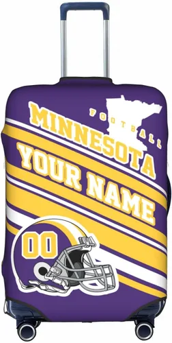 Vista 21 de Fundas de equipaje personalizadas con nombre y número, funda de maleta lavable elástica personalizada para equipaje, Arizona, Fútbol