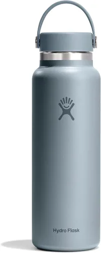 Vista 92 de Hydro Flask Botella de agua – Acero inoxidable aislado – Tapa flexible de boca ancha, antiderrames, a prueba de fugas y recargable en agave de 20
