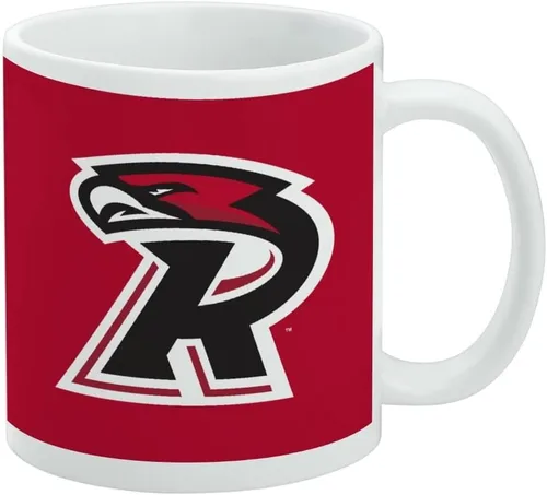 Vista 318 de Taza de cerámica con el logotipo principal de la Universidad Rider, taza de regalo novedosa para café, té y bebidas calientes, 11oz, blanca
