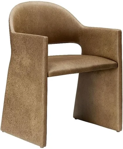 Vista 10 de Modway Talia - Sillón de comedor de cuero vegano en color espresso