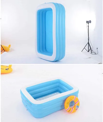 Vista 3 de Centro de natación Familiar, acuario, Piscina inflable, Piscina de salón rectangular, 6.9 ft