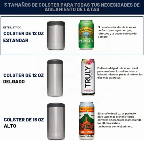 Vista 2 de YETI Rambler Aislador de latas Colster de 12 oz para latas de tamaño estándar, color negro (SIN INSERCIÓN DE LATA)