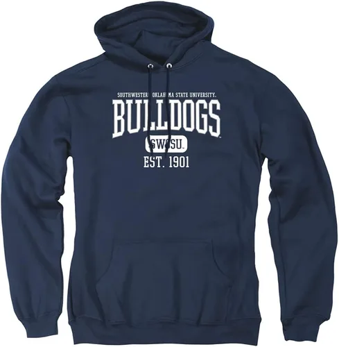 Vista 323 de LOGOVISION Colección de sudaderas con capucha unisex con diseño oficial de Collegiate Est. Date para hombres y mujeres