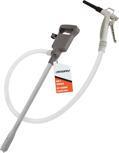 Vista 11 de Bomba de transferencia de combustible automática DEWAY con parada automática y pitido, potente alimentación por batería AA con opción