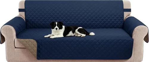 Vista 23 de Fundas para Silla Reclinable Reversibles Funda de Sofá para Mascotas Protector de Muebles Lazy Boy (Silla 23'', Beige/Beige)