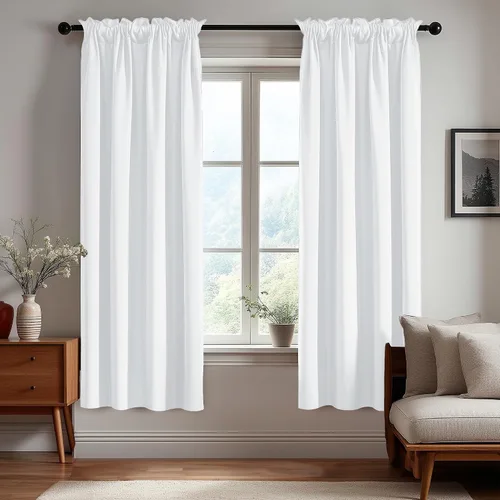 Vista 44 de Deconovo Cortinas opacas, aislamiento térmico, dobladillo para barra, reducción de ruido, certificado Oeko-TEX, cortinas de oscurecimiento