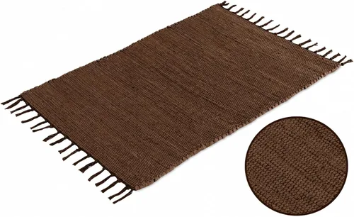 Vista 18 de Alfombra de trapo de algodón de 24 x 36 pulgadas, alfombra Chindi multicolor, tejida a mano, lavable y reversible para sala de estar, cocina Agua