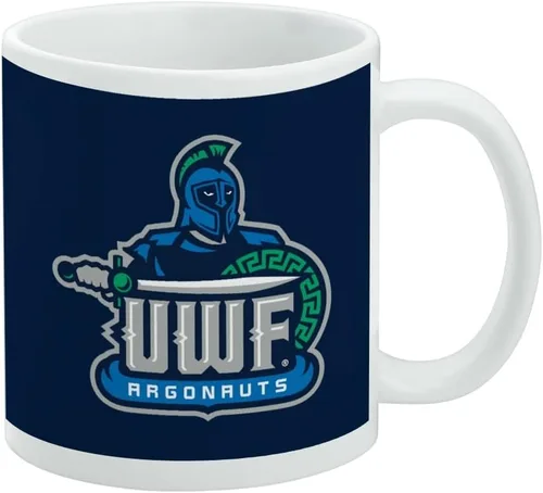 Vista 379 de Taza de cerámica con el logotipo principal de la Universidad Rider, taza de regalo novedosa para café, té y bebidas calientes, 11oz, blanca
