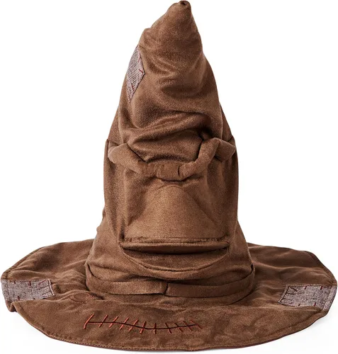 Vista 8 de Harry Potter Wizarding World 6063719 - Sombrero mágico interactivo con movimientos, 15 frases diferentes en 2 idiomas, juguete para niños a partir