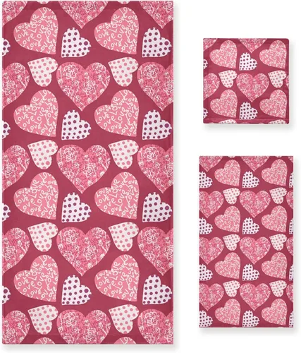 Vista 18 de Pfrewn Juego de 3 toallas de baño con diseño de flores de cerezo con flores de cerezo, toallas de baño suaves y absorbentes, toallas de mano