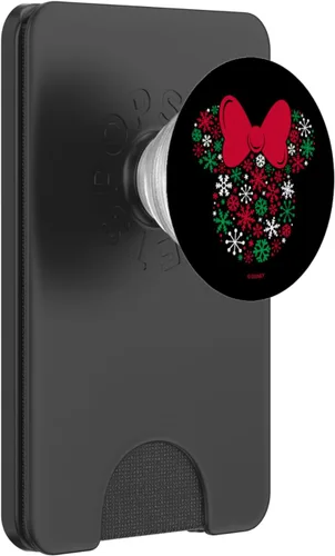 Vista 7 de Disney Minnie Mouse Icon Holiday Snowflakes PopSockets - Agarre y soporte para teléfonos y tabletas, Negro