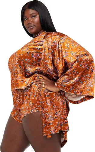 Vista 4 de Savage X womens Psychedelic Velvet Short Robe