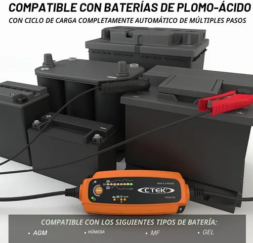 Vista 6 de CTEK (56-958) Cargador de batería de 8 pasos MUS 4,3 POLAR de 12 voltios completamente automático.