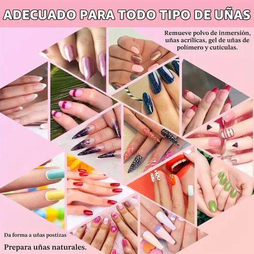 Vista 6 de Grano 80/80, 12 limas de uñas para tableros de gel de extensión de uñas de polietileno, para uñas acrílicas, gruesas para uñas postizas
