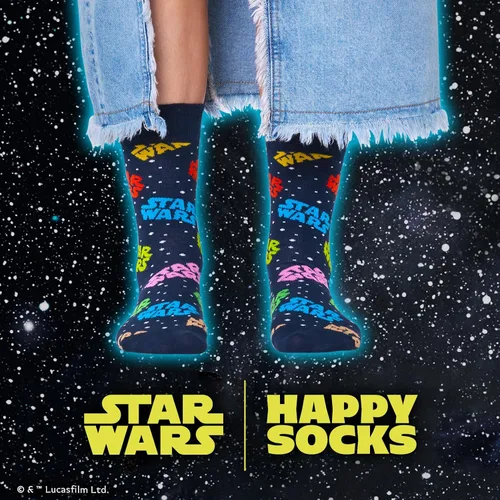 Vista 4 de Happy Socks Star Wars Limited Edition Crew Socks, Gift Boxes for Men and Women - made with Sustainable Cotton