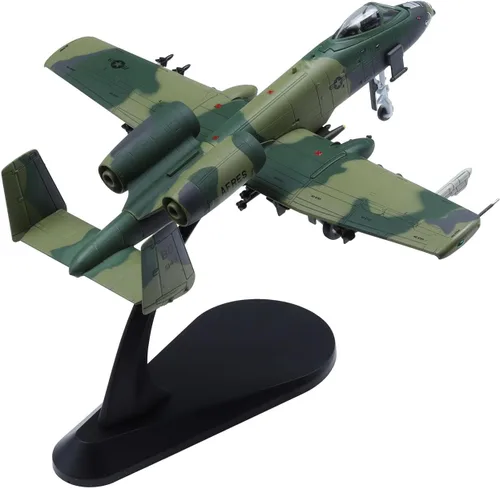 Vista 3 de A-10 Thunderbolt II Warthog Fighter Plane Modelo 1:100 Modelo Militar Avión Camuflaje
