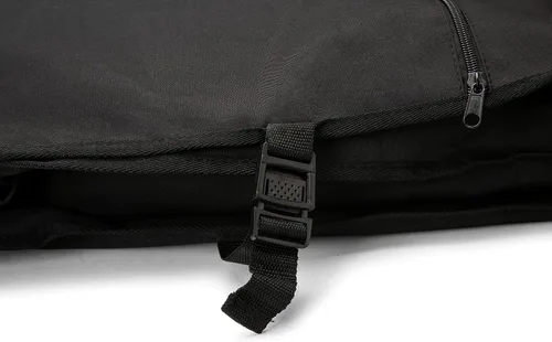 Vista 5 de Bolsa de ropa de boda de tres pliegues de 72 pulgadas para vestidos largos y vestidos, bolsa de almacenamiento colgante de viaje para hombres