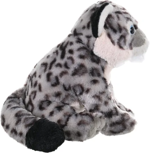Vista 6 de Wild Republic Leopardo de la nieve, Cuddlekins, animal de peluche, 12 pulgadas, regalo para niños, juguete de peluche, relleno es botellas de agua