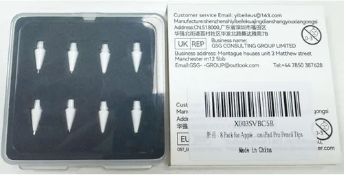 Vista 8 de Inesore Paquete de 8 accesorios de repuesto para puntas de lápiz Apple, compatible con Apple Pencil Pro/2ª generación/1ª generación/USB C, punta