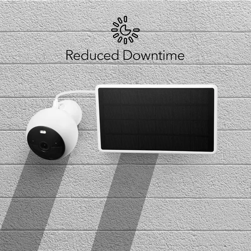 Vista 7 de Wasserstein Panel solar (2 W) compatible con cámaras de seguridad Noorio B200/B210/B310 (cámara no incluida)