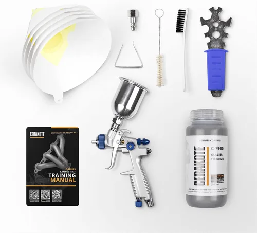 Vista 11 de CERAKOTE® Kit de revestimiento negro Glacier (C-7600 16 oz.) - Todo lo necesario para rociar Cerakote - Curado al aire - Revestimiento de cerámica